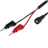 Test lead<gtran/> Y105 BNC-banana adapter 4mm<gtran/>