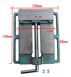  Vise for machine tool cast iron 65mm (2.5 inch)