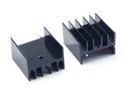 Радіатор алюмінієвий 25*24*16MM heat sink Black w/pin