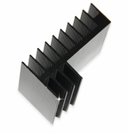 Радіатор алюмінієвий 50*58*31.8MM Module heat sink aluminum black oxide