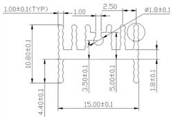 Радиатор алюминиевый 25*15*11MM TO-220 aluminum heat sink (with pin)