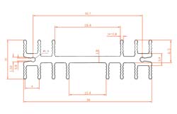 Радіатор алюмінієвий 25*36*11MM Aluminum heat sink