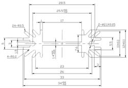 Радіатор алюмінієвий 38*34*12MM TO-247 heat sink BLACK