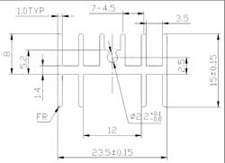 Радіатор алюмінієвий 25*23*15MM TO-220 aluminum heat sink