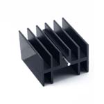 Радіатор алюмінієвий 40*23*16MM TO-220 heat sink w/pin BLACK