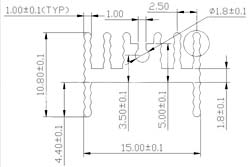 Радіатор алюмінієвий 25*15*11MM TO-220 aluminum heat sink