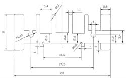 Радіатор алюмінієвий 30*27*10MM TO-220 aluminum heat sink