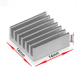 Aluminum radiator 14*14*6MM Aluminum heat sink