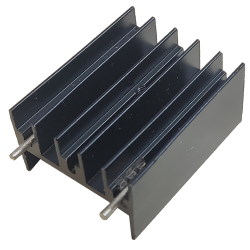 Aluminum radiator 45*24*16MM heat sink Black w/pin