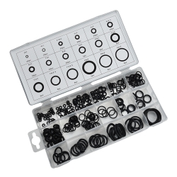 Set  MF-9879B black rubber rings 225 pieces