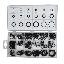 Set  MF-9879B black rubber rings 225 pieces