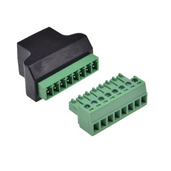 Гніздо 8p8c [RJ45] з роз'ємним клемником