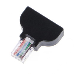 Connector 8P8C [RJ45] with one-piece terminal block