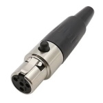 Гніздо на кабель<gtran/> mini XLR 4-pin female