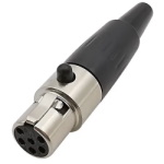 Гніздо на кабель<gtran/> mini XLR 6-pin female