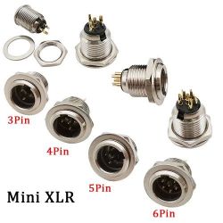 Штекер на корпус mini XLR 5-pin male