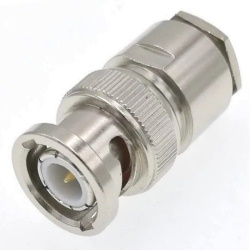 RF connector BNC male for RG6 cable