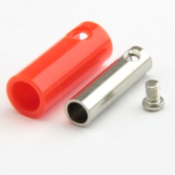 Banana nest 4mm HM-658R plastic red