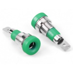 Banana socket 4mm<gtran/> HM-196G green<gtran/>