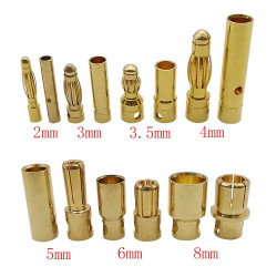 Battery connector 8mm вилка + розетка