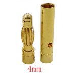 Battery connector 4mm вилка + розетка