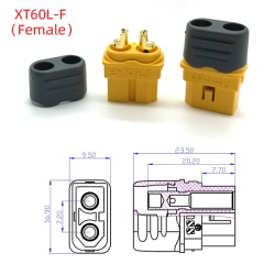 Разъем аккумуляторный XT60L-F.G.Y. Female