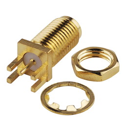 Connector RP-SMA HM-436 Female on board 180 degrees with nut