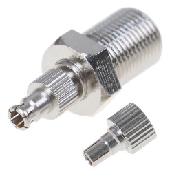 Connector CRC9/TS9 Male straight for F nut