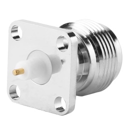 RF connector N female on housing flange 17.5*17.5mm