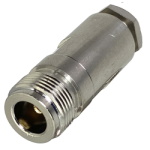 RF connector<gtran/> N female to RG6 cable<gtran/>