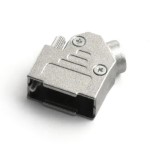 Connector housing<gtran/> H 9 (for 9 PIN) D-SUB angled 45°metal<gtran/>