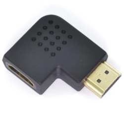 Adapter HDMI-HDMI angled 270°left (male-female)