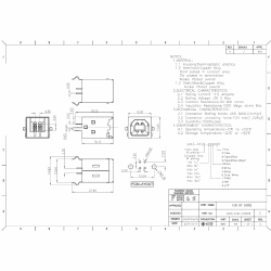 Гніздо USB-B вертикальне на плату