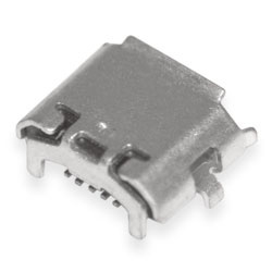 Гніздо Micro USB B 5pin SMT reversive