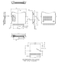 MR08 connector for Micro SD