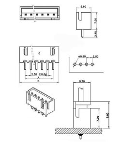 Connector XH-04A