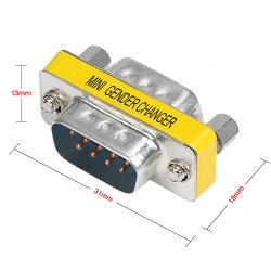 Переходник DB9M - DB9M (папа-папа)