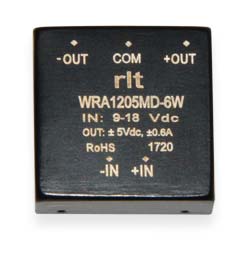 DС-DС 12V to ±5V,  WRA1205MD-6W