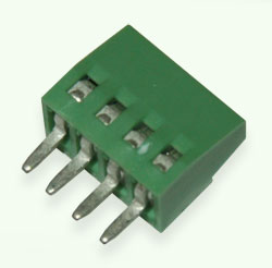 Screw terminal block WJEK254-2.54-04P-140-00A Green