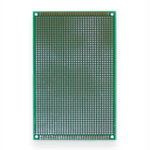 Double-sided board<gtran/> dummy 9cmX15cmx1.6mm step 2.54 metallized mask.<gtran/>