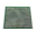 Double-sided board<gtran/> dummy 10cmX10cmX1.6mm step 2.54 metallized mask.<gtran/>