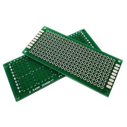 Single-sided board  mock 3cmX7cmX1.6mm pitch 2.54mm double mask.