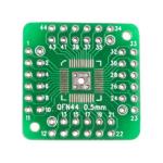 Printed circuit board adapter QFN44/48-DIP pitch 0.5mm