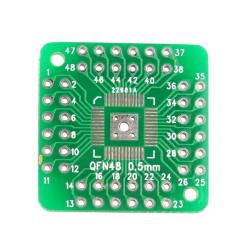 Printed circuit board adapter QFN44/48-DIP pitch 0.5mm