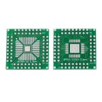 Printed circuit board<gtran/>  adapter QFP64-32-DIP pitch 0.5/0.8mm<gtran/>