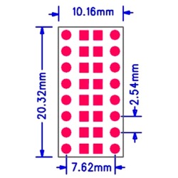 Плата друкарська перехідник 0805 0603 0402 SMT to DIP