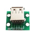 Printed board with connector<gtran/> USB 2.0 type A to DIP