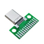 Printed board with connector<gtran/> USB Type-C male USB3.1