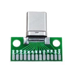 Printed board with connector USB Type-C male USB3.1