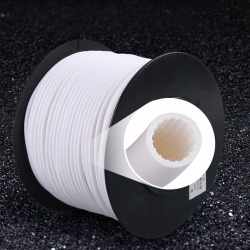 Insulating tube  PVC white 6.0 mm piece 1 m